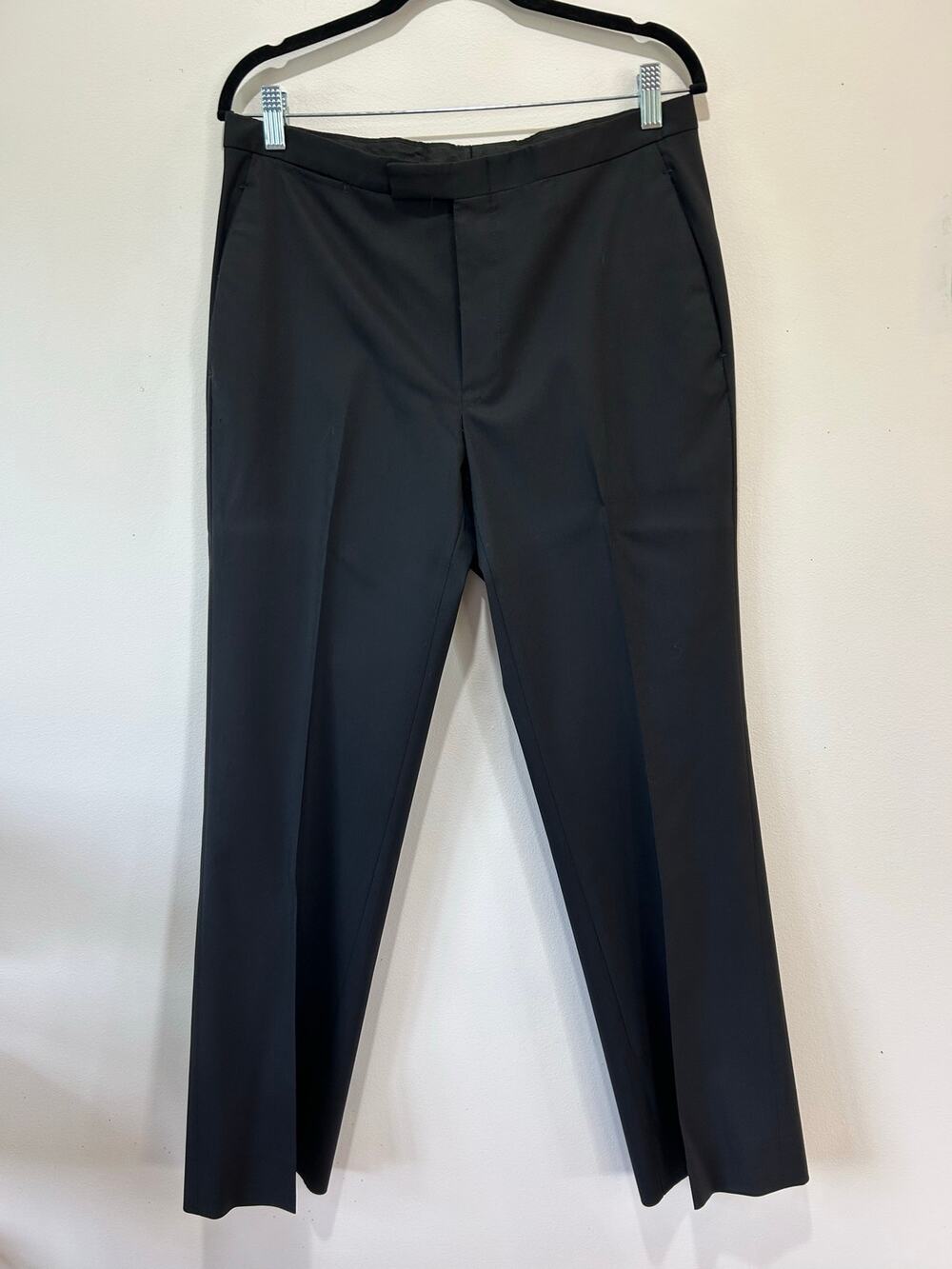 Gucci womens black dress pants flat front bootcut size 10 (no tag) classic desig